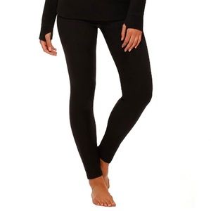 CUDDL DUDS ClimateRight Women's Size Medium Leggings Fleece Lined Black Pants